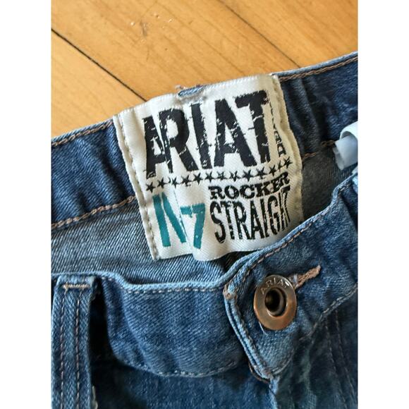 Ariat denim M7 Rocker Straight blue jean - Picture 2 of 9